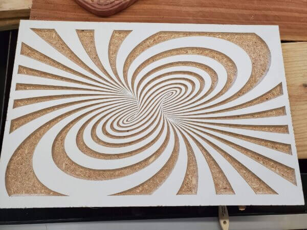 sign made with a router on a plasma table