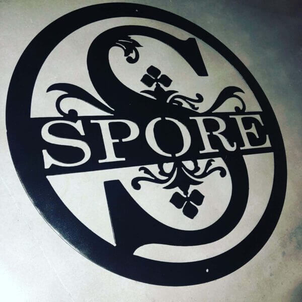 custom last name metal sign