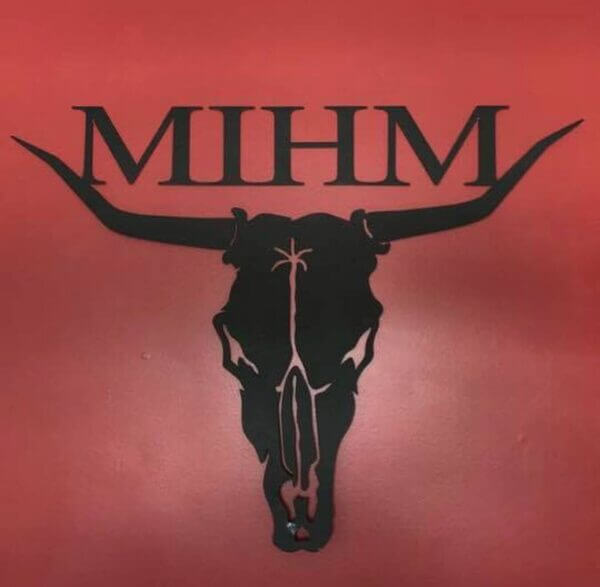 Custom metal sign with name