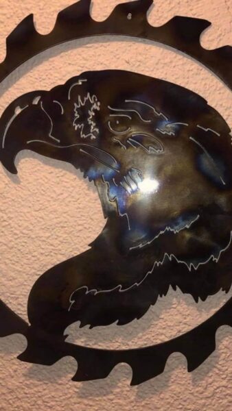 Custom sign with a eagle