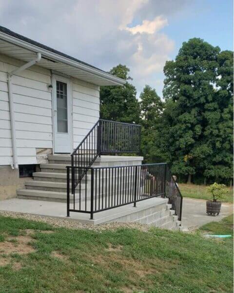 Custom Metal Hand Rail Railing Residential Exterior