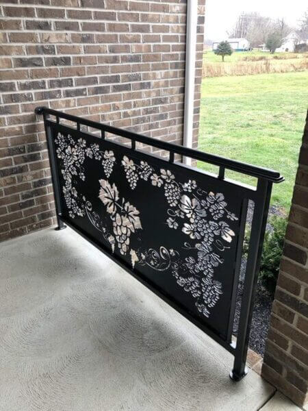 Custom Metal Outdoor Screen Railing Privacy