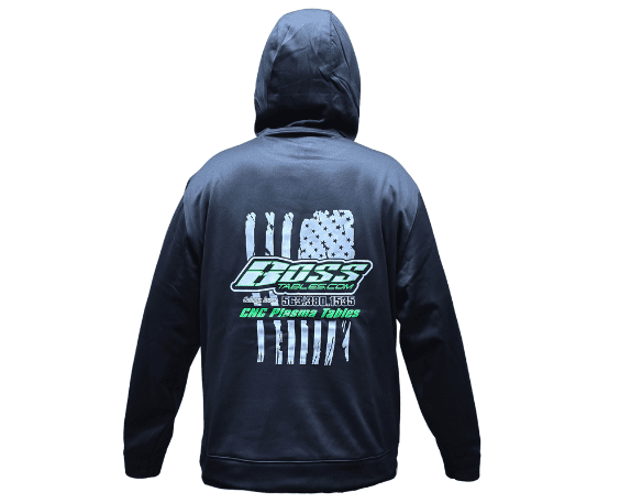Boss Tables sweatshirt back look